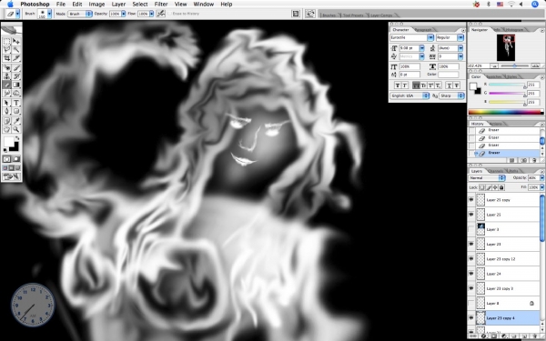 Creation of Smoky Women: Step 23